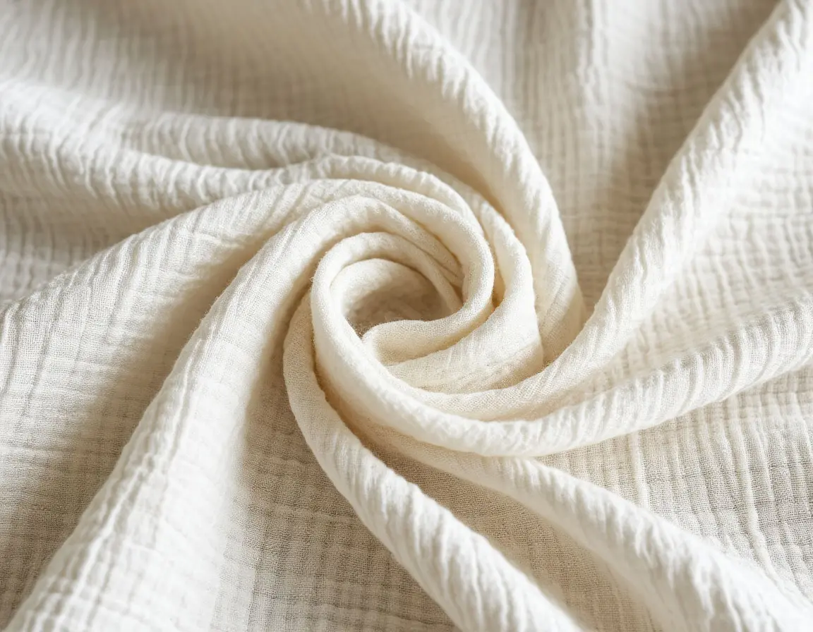 Organic muslin fabric