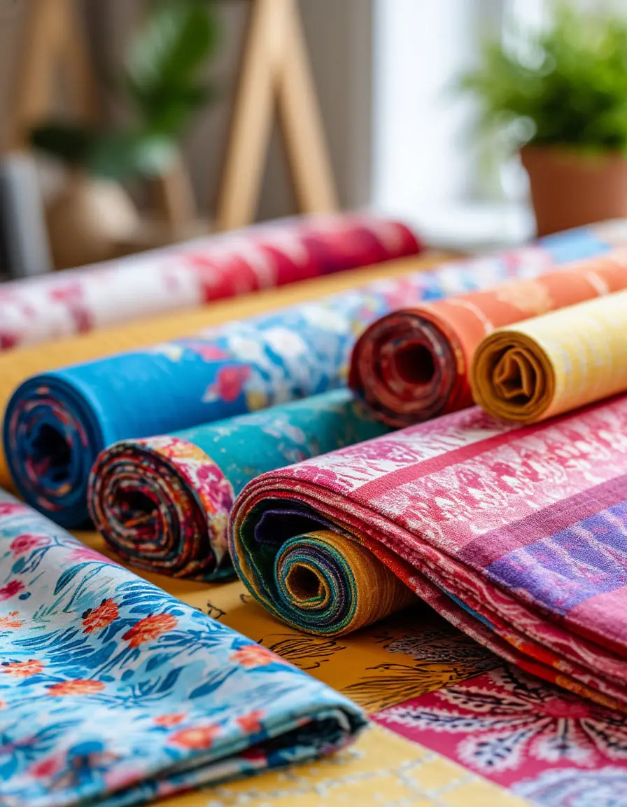 Vibrant printed fabric