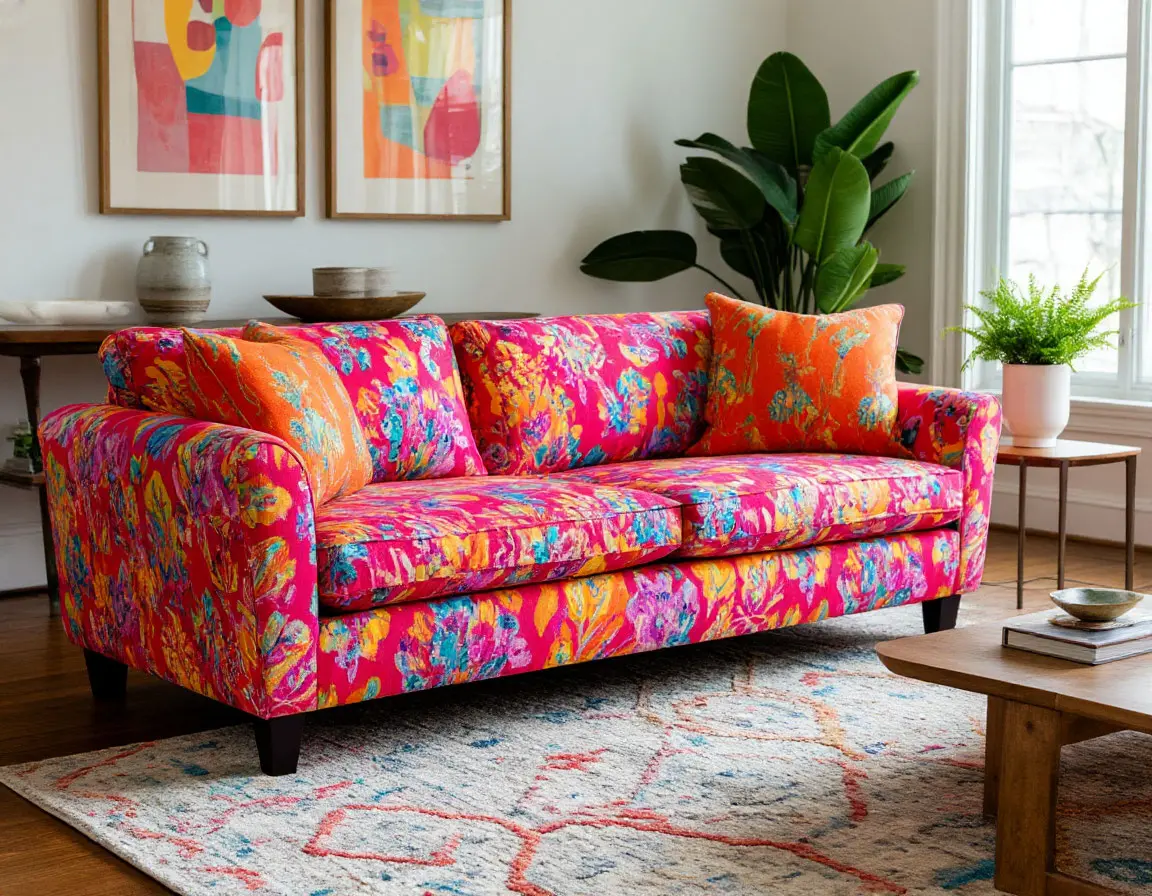 Upholstery sofa print